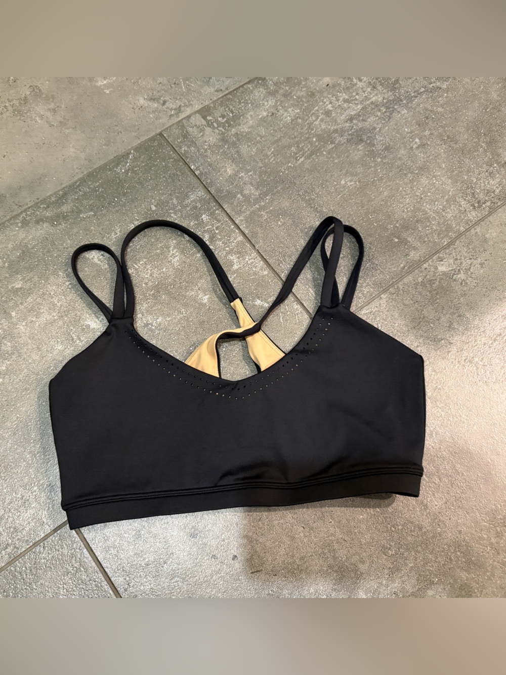 BuffBunny Laser Cut Black Bra